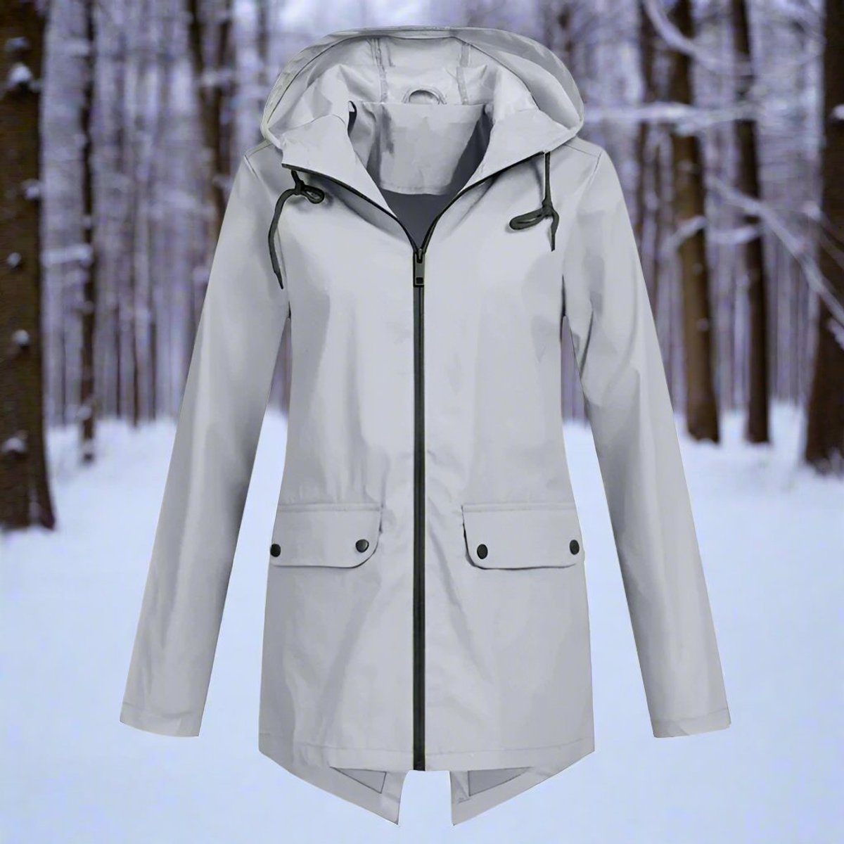 Lorraine | Longline Hooded Raincoat